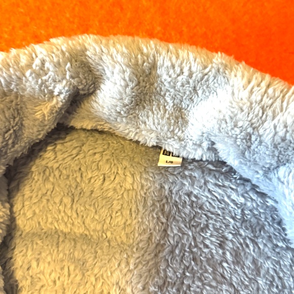 Uniqlo light blue fluff yarn fleece full zip jacket NWT - Picture 7 of 9